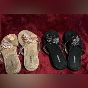 2 pair women’s Express sandals